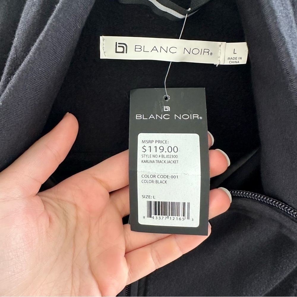 Carbon 38 Blanc Noir NWT Karuna Silk-Trim Track Jacket - Picture 3 of 9